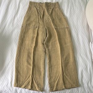 Women’s Linen Tan Pants